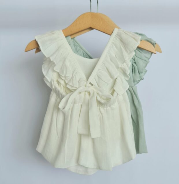 Girls Briar Top- Milk