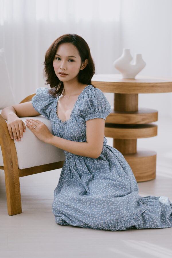 Women Nara Dress (Dusty Blue)