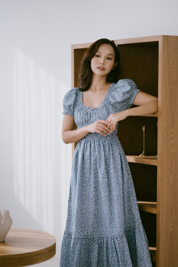 Women Nara Dress (Dusty Blue)